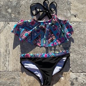 🍍4/$20🍍 colorful Tribal 2 piece swim suit